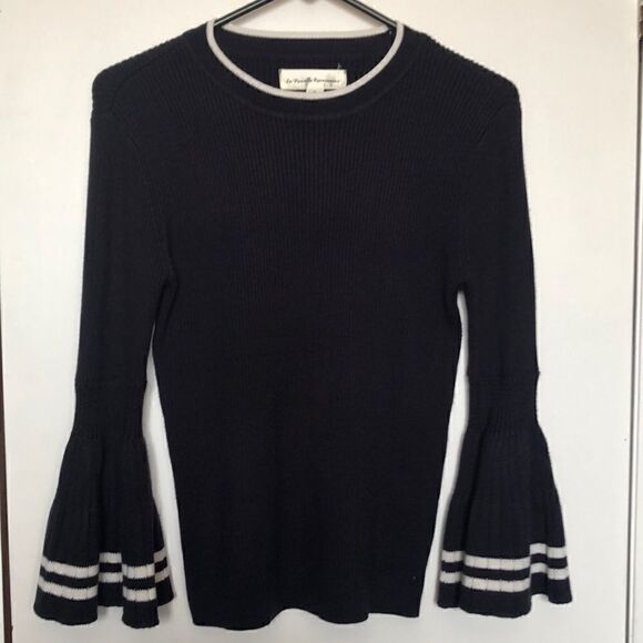 Navy wide cuff sweater M - Picture 1 of 5